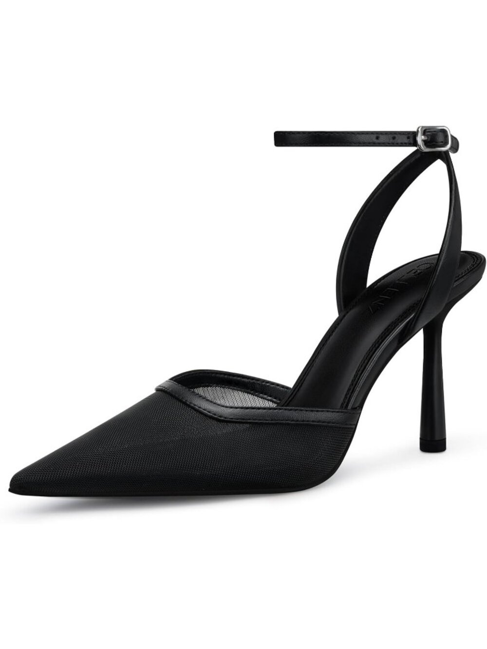 Women's 88 Black Mesh Stiletto Heels Pumps Comfort Closed Toe Party Dress Shoes